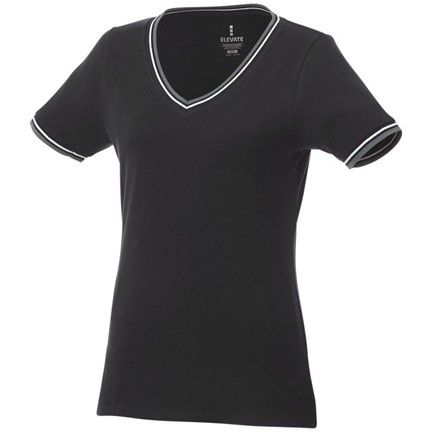 Elbert piqué dames t-shirt met korte mouwen