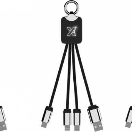 LED logo Multi oplaadkabel