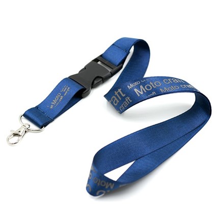 Nylon Lanyard 20 mm met standaard haak en black buckle