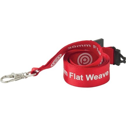 Nylon Lanyard 20 mm met standaard haak en veiligheidssluiting