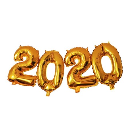 SENZA Foil Balloons 2020 Gold