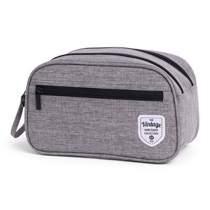 Vintage Twin Tone Cosmeticbag Grey