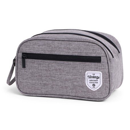 Vintage Twin Tone Cosmeticbag Grey