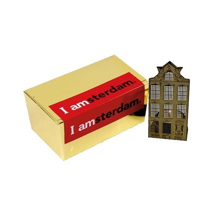 Gouden lichtje grachtenpand
