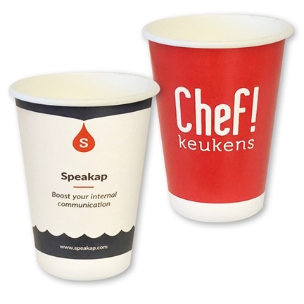 Kartonnen bekers 7,5 Oz enkelwandig