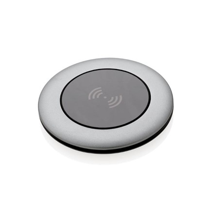 Aluminium 5W draadloze oplader, grijs