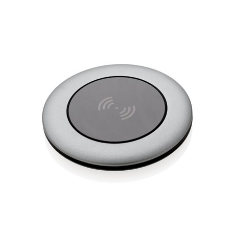 Aluminium 5W draadloze oplader, grijs