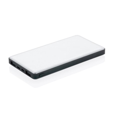 10.000 mAh powerbank met dual input, zilver