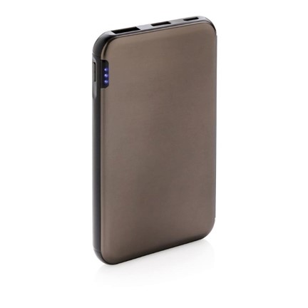 5.000 mAh zakformaat powerbank, grijs