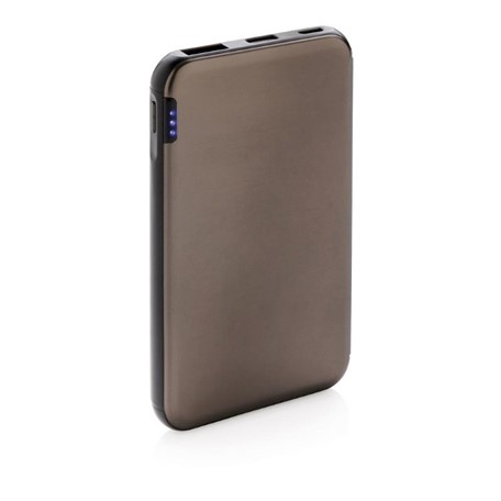 5.000 mAh zakformaat powerbank, grijs