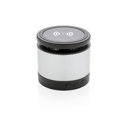 5W speaker met draadloze oplader, grijs