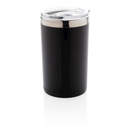 Light up logo koffiebeker, zwart
