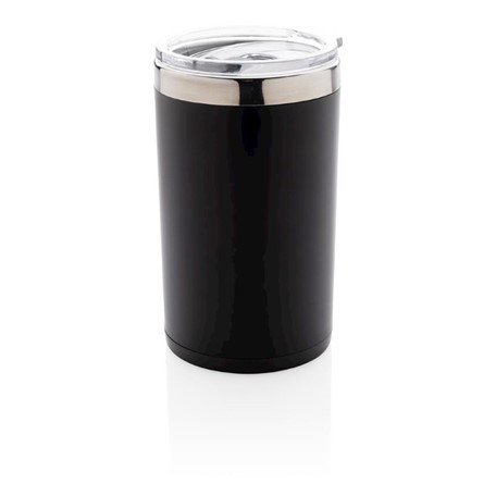 Light up logo koffiebeker, zwart
