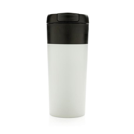 Mok met flip lid, wit