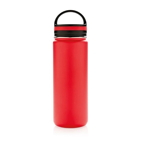 Wide mouth vacuüm isoleerfles, rood