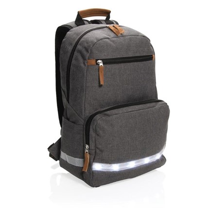 LED licht 13 laptop rugzak, grijs