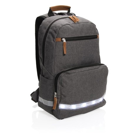 LED licht 13 laptop rugzak, grijs