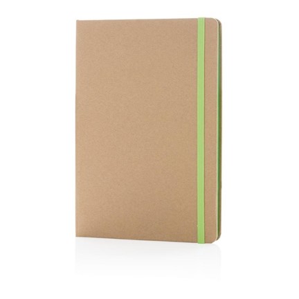 Eco-vriendelijk A5 kraft notitieboek, groen