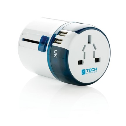 Travel Blue world travel adapter USB, wit