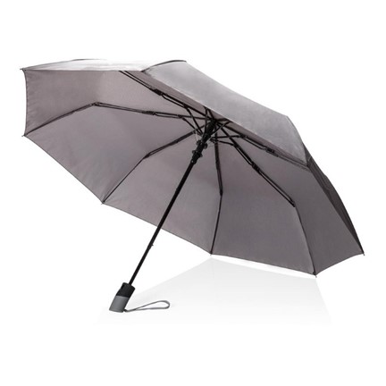 Deluxe 21" opvouwbare auto open paraplu, grijs
