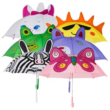 kinderparaplu, uitsluitend assorti verpakt