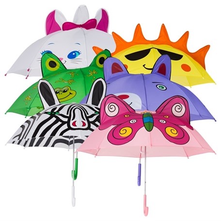 kinderparaplu, uitsluitend assorti verpakt