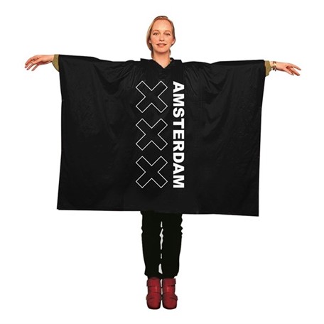 regenponcho, bedrukt, PVC, één maat