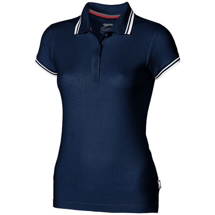 Deuce damespolo met accenten, korte mouwen