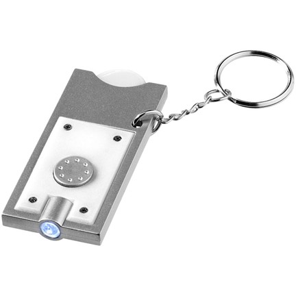 Allegro LED sleutelhanger met munthouder en lampje