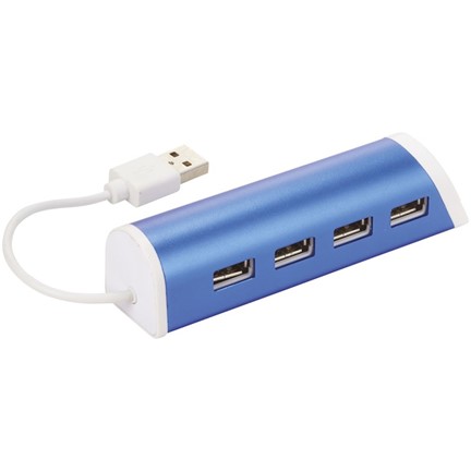 Aluminium 4 poorts USB hub en telefoonstandaard