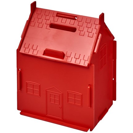 Uri kunststof spaarpot in de vorm van een huis