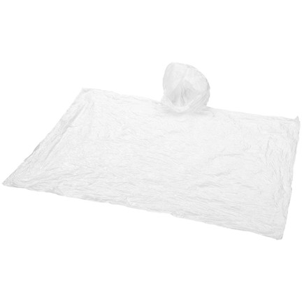 Huko wegwerp regenponcho met opbergtasje
