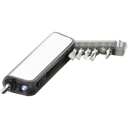 Reno mini gereedschapsset met 7 functies en LED-zaklamp