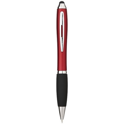 Nash stylus balpen met gekleurde houder en zwarte grip