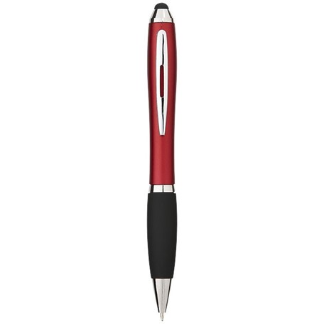 Nash stylus balpen met gekleurde houder en zwarte grip