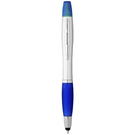 Nash stylus balpen en markeerstift met zilveren houder n gekleurde grip
