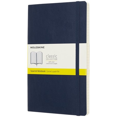 Classic L soft cover notitieboek - ruitjes