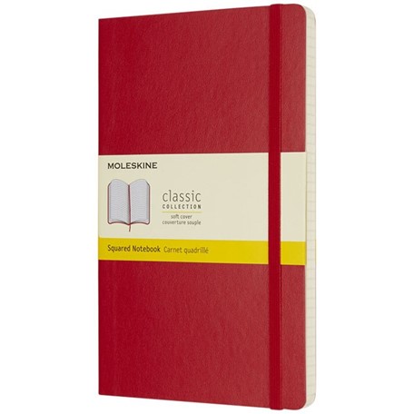 Classic L soft cover notitieboek - ruitjes