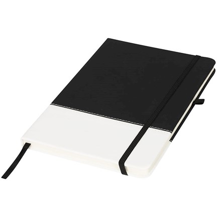 Two-tone A5 notitieboek met kleurenblokken