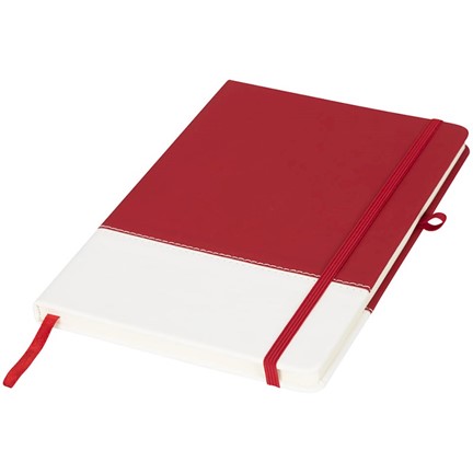 Two-tone A5 notitieboek met kleurenblokken