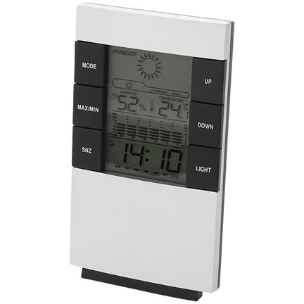 Como bureau weerstation met alarmklok