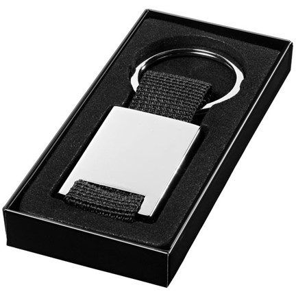 Pablo rechthoekige webbing sleutelhanger