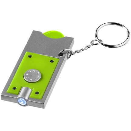 Allegro LED sleutelhanger met munthouder en lampje