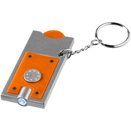 Allegro LED sleutelhanger met munthouder en lampje