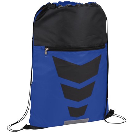 Courtside premium polyester rugzak met trekkoordsluiting