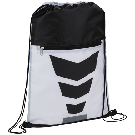 Courtside premium polyester rugzak met trekkoordsluiting
