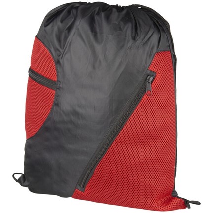 Mesh sporttas met ritssluiting