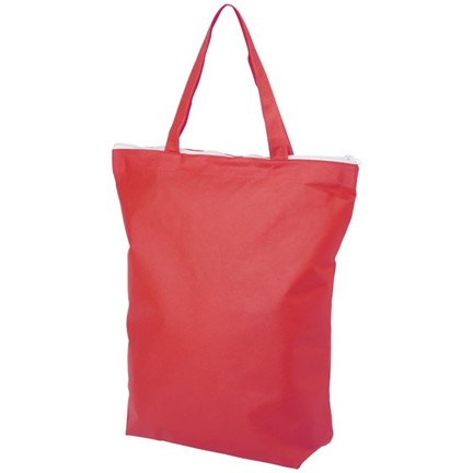 Privy non woven draagtas met korte hengsels en rits