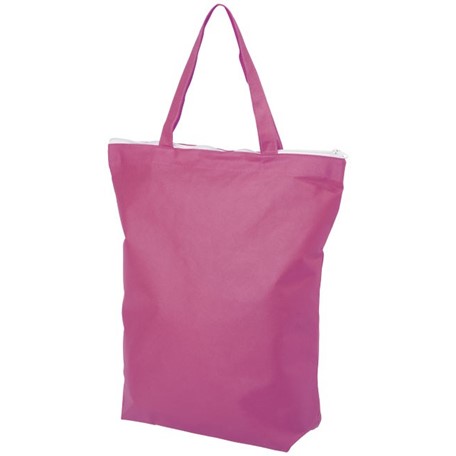Privy non woven draagtas met korte hengsels en rits