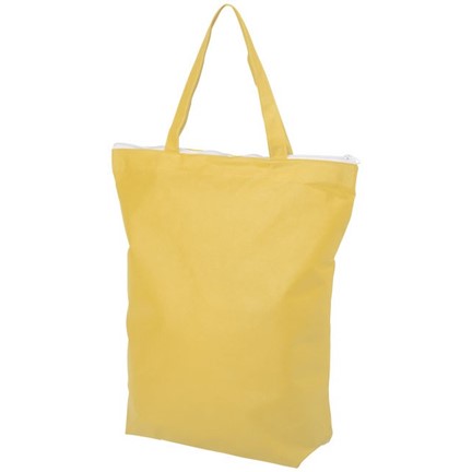 Privy non woven draagtas met korte hengsels en rits